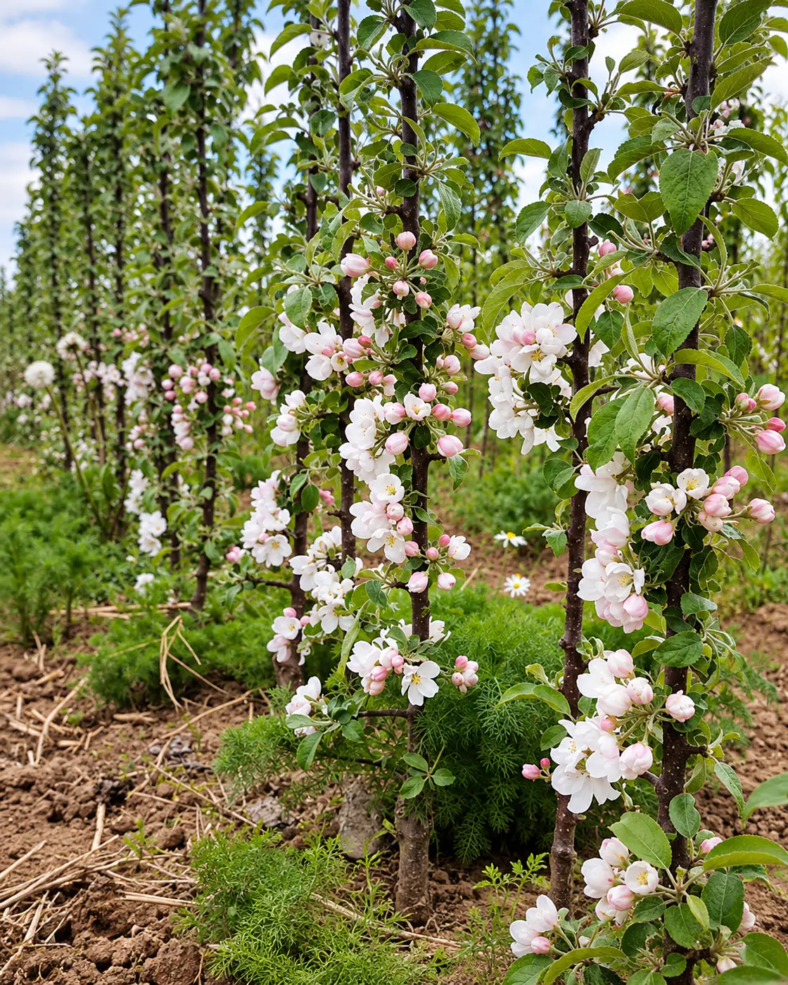 Medelyne auginamų vaismedžių eilės