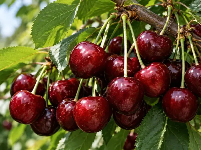 Sunokusios trešnės ant šakos – trešnių kategorija